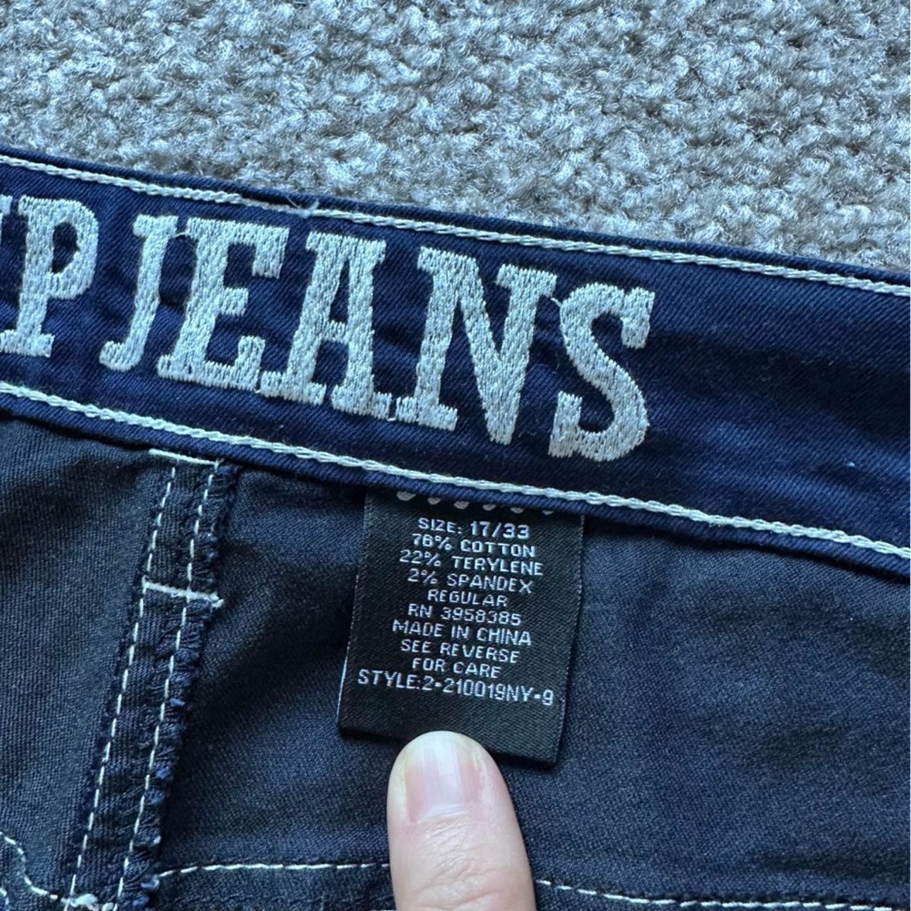 Navy Blue Cargo Pants - Picture 5 of 9